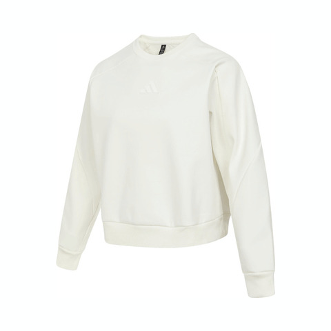 adidas阿迪达斯2025女子MT CREW SWT针织无帽卫衣JM8762