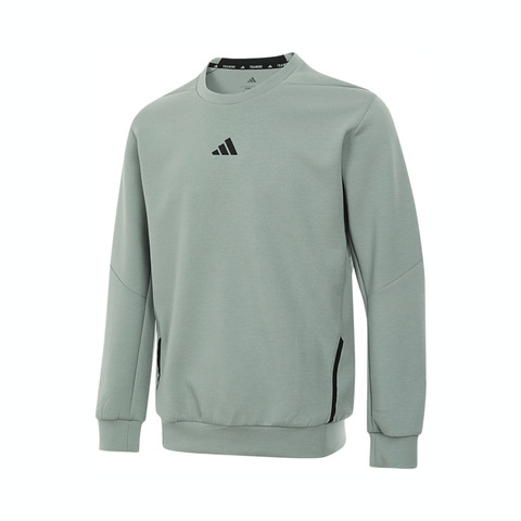 adidas阿迪达斯2025男子D4T CREW SWEATS针织无帽卫衣JI8166