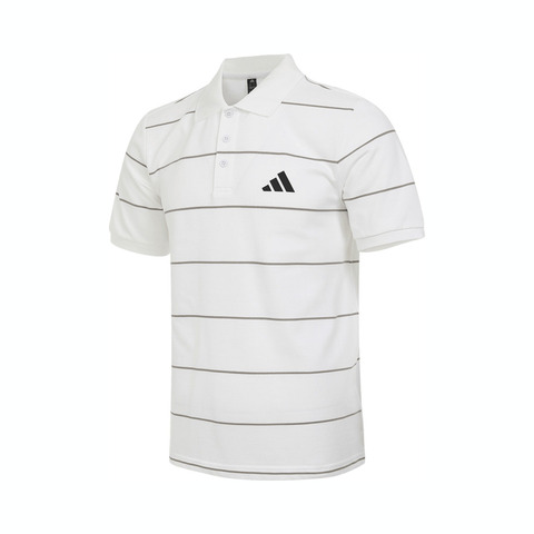 adidas阿迪达斯2025男子FI STRIPE POLO针织有领短TJL6043