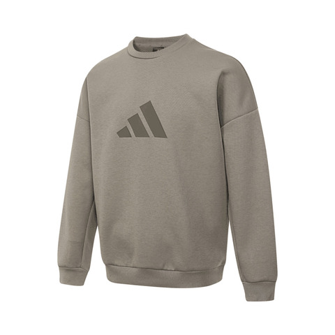 adidas阿迪达斯2025男子M FI 3BAR CRW针织无帽卫衣JI8771