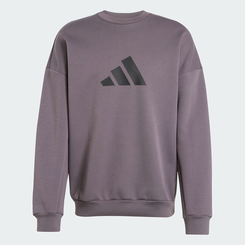 adidas阿迪达斯2025男子M FI 3BAR CRW针织无帽卫衣JD4903