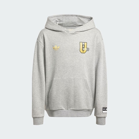 adidas阿迪达斯2025男大童MUFC VRCT HD Y针织连帽卫衣JZ4058