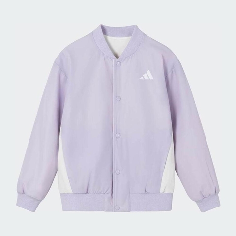 adidas阿迪达斯2025女小童LK GFX REV JKT梭织无帽外套KB8101