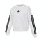 adidas阿迪达斯2025女子W 3S FT SWT针织无帽卫衣JD5285