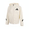 adidas阿迪达斯2025女子ZNE CF KN JKT针织连帽外套JM8760