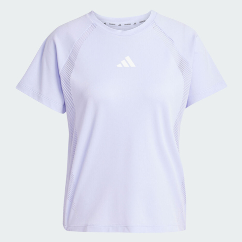 adidas阿迪达斯2025女子ALL GYM T-SHIRT针织无领短TJE6201