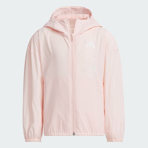adidas阿迪达斯2025女小童LG LW WV JKT梭织连帽外套JL7574