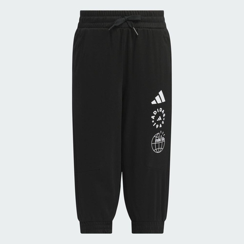 adidas kids阿迪达斯小童2025男小童LK KN 3/4 PNT针织中裤JL7572