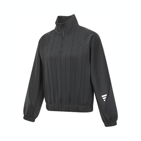 adidas阿迪达斯2025女子FUSTL W P CREW针织无帽卫衣JM4258