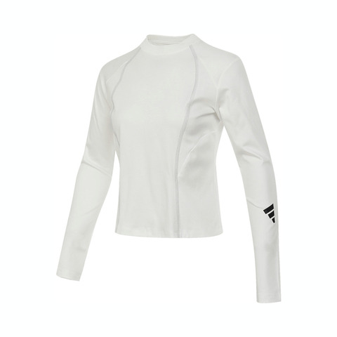 adidas阿迪达斯2025女子FUSTL TEE LS针织无领长TJY8071