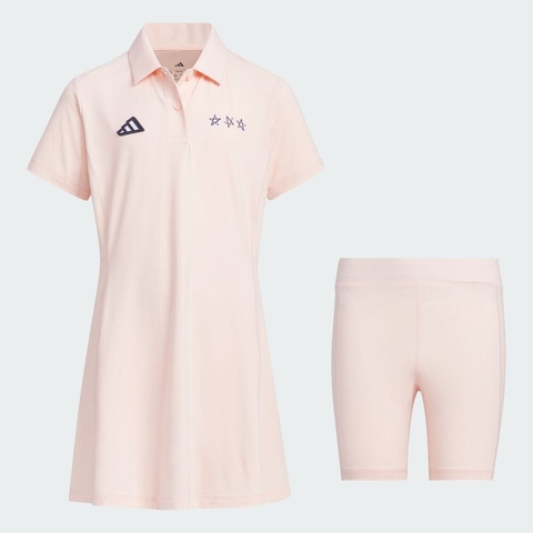 adidas阿迪达斯2025女大童JG SS DRESS短袖连衣裙JM3421