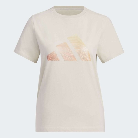 adidas阿迪达斯2025女子LOGO SS TEE针织无领短TJL6285