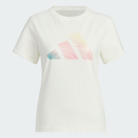 adidas阿迪达斯2025女子LOGO SS TEE针织无领短TJL6284
