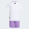 adidas阿迪达斯2025女小童LG TEE SET短袖套服JM7977