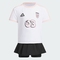 adidas阿迪达斯2025女小童LG TEE SET短袖套服JM3455