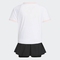 adidas阿迪达斯2025女小童LG TEE SET短袖套服JM3455