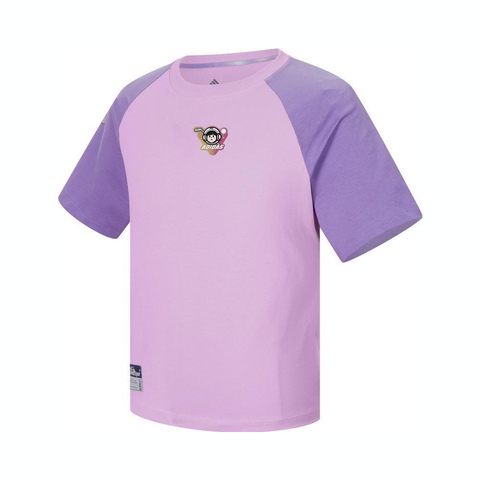 adidas阿迪达斯2025女大童JG SS TEE针织无领短TJN1698