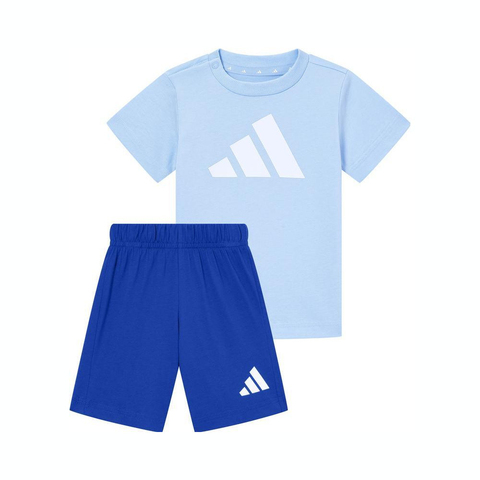 adidas阿迪达斯2025男婴童I BL T-SET 160短袖套服JC9641