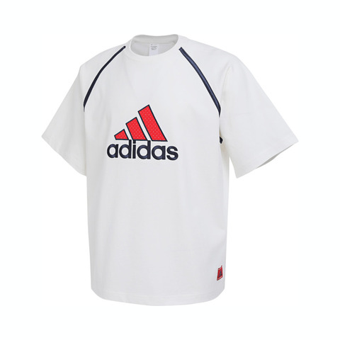 adidas阿迪达斯2025男子BADGE TEE Q2针织无领短TIM7840