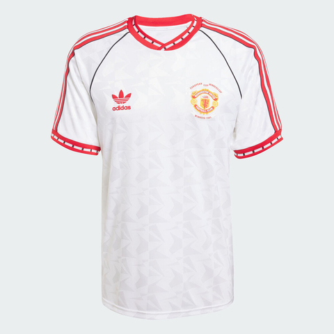 adidas阿迪达斯2025男子MUFC A JSY 91针织无领短TJF0376
