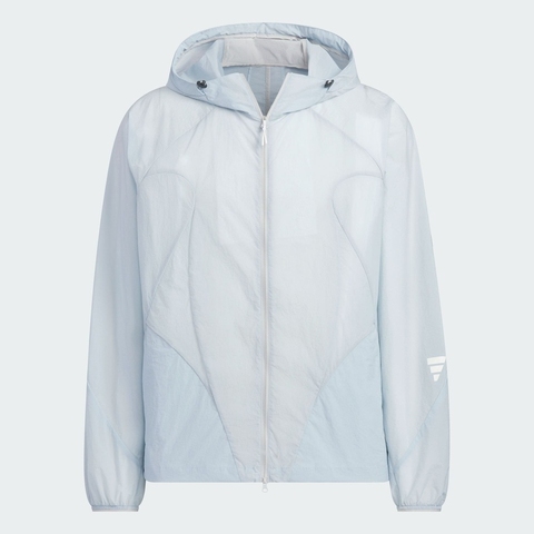 adidas阿迪达斯2025男子FUSTL WV JKT2梭织连帽外套JZ8714