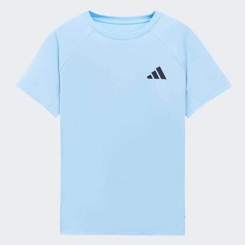 adidas阿迪达斯2025男大童SS T UNISEX针织无领短TKG3136