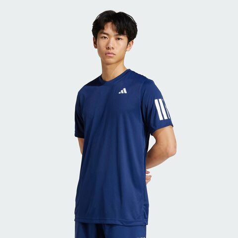 adidas阿迪达斯2025男子CLUB 3STR TEE针织无领短TJN5730
