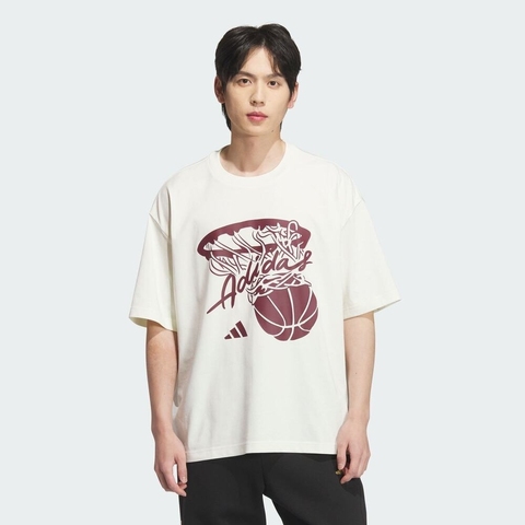 adidas阿迪达斯2025中性HOT SHOT TEE针织无领短TKD4294