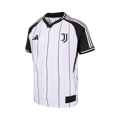 adidas阿迪达斯2025男子JUVE US SHIRT针织无领短TJM9458