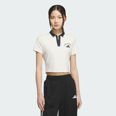 adidas阿迪达斯2025女子MS SS POLO针织有领短TKC0075