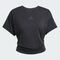 adidas阿迪达斯2025女子Power Tee针织无领短TJX1190