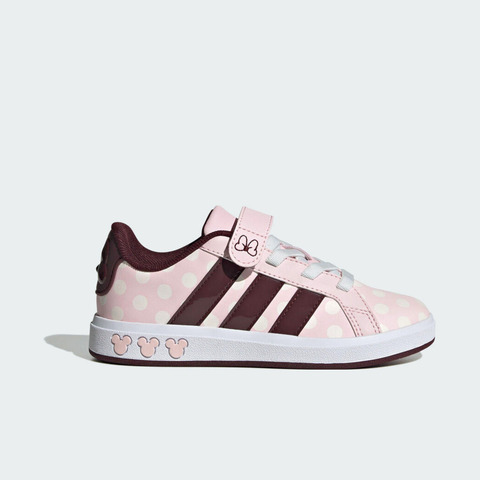 adidas阿迪达斯2025女小童GRAND COURT MINNIE EL K女训童装JR8133