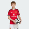 adidas阿迪达斯2025男大童MUFC H JSY Y针织无领短TJP3013