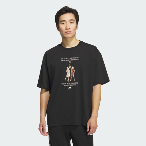 adidas阿迪达斯2025男子BB PAINTING T针织无领短TKF5163