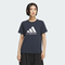 adidas阿迪达斯2025女子W LOGO GFX TEE针织无领短TKF2679