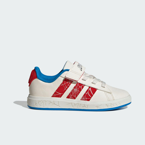 adidas阿迪达斯2025男小童GRAND COURT SPIDER-MAN EL K男训童装JS0778