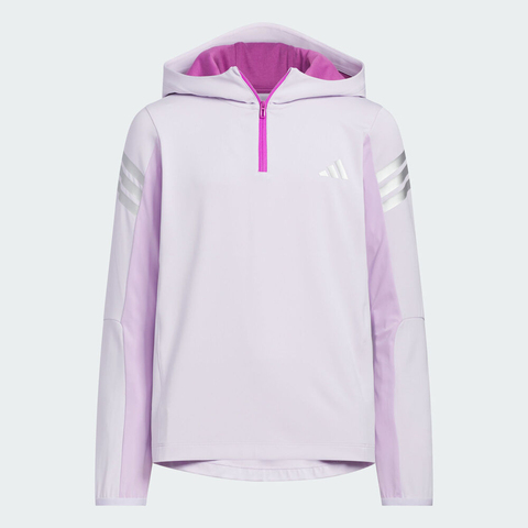 adidas阿迪达斯2025女大童JK PE KN HDY针织连帽卫衣KC2520