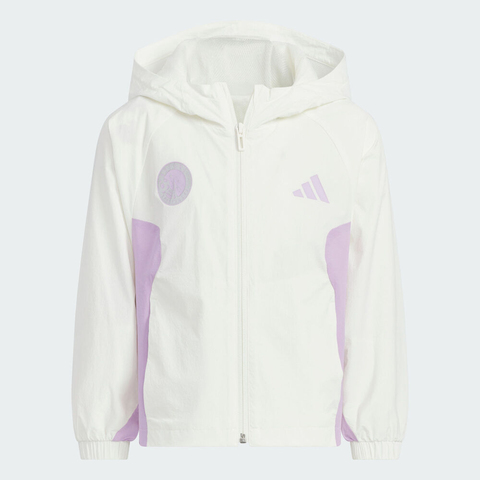 adidas阿迪达斯2025女小童LG BTS WV JKT梭织连帽外套KC5988