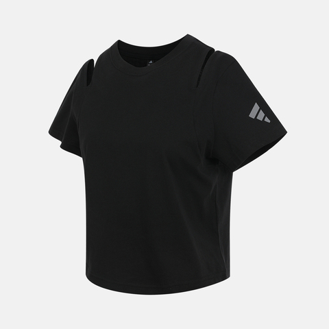 adidas阿迪达斯2025女子FOS REG TEE SS针织无领短TKF0691