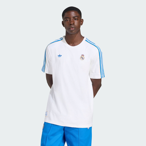 adidas阿迪达斯2025男子REAL ICON TEE针织无领短TJN3064