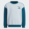 adidas阿迪达斯2025男小童LK KN CREW针织无帽卫衣KC5335