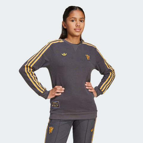 adidas阿迪达斯2025男大童MUFC ICON SWTY针织无帽卫衣JY1080