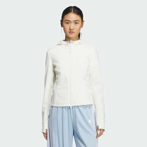 adidas阿迪达斯2025女子WS SOFT SHELL J针织连帽外套KF2670