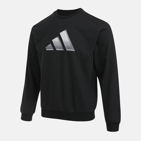 adidas阿迪达斯2025男大童JK KN CREW针织无帽卫衣KS0643