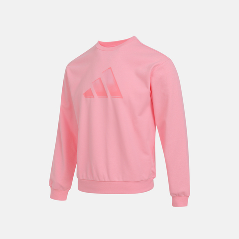 adidas阿迪达斯2025女大童JK KN CREW针织无帽卫衣KS0646