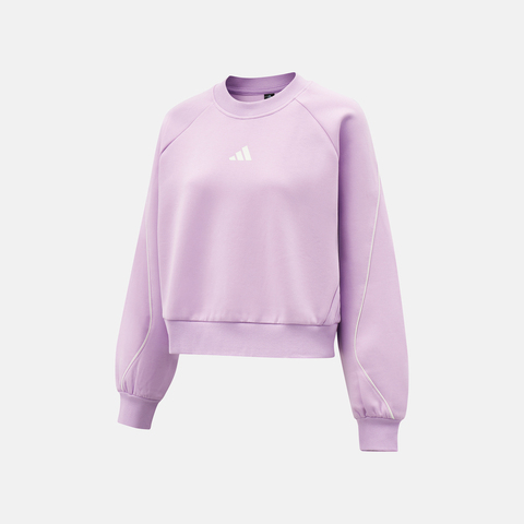 adidas阿迪达斯2025女子STADIUM CREW针织无帽卫衣KC0014