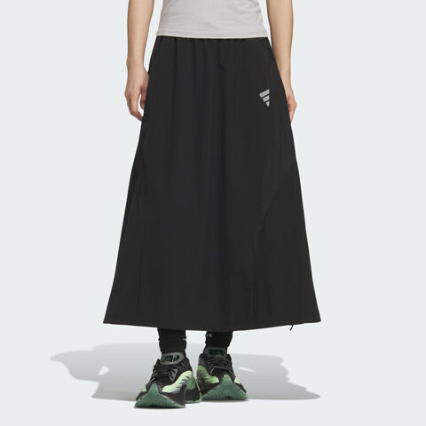 adidas阿迪达斯2025女子FOS LONG SKIRT梭织长裙KF0699