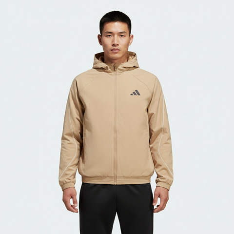adidas阿迪达斯2025男子ST STADIUM WV J梭织连帽外套KC2856