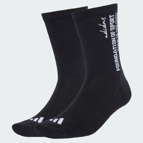 adidas阿迪达斯2025中性CRW SPW STR 2PP长袜优惠装JW8029