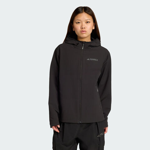 adidas阿迪达斯2025女子MT W WP SFTS J梭织连帽外套KE6435